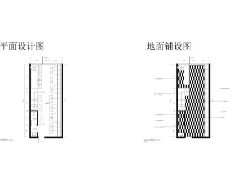  800㎡精品酒店空间cad施工图 