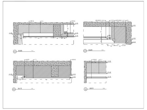  剖面线路cad节点大样图 