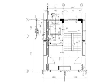  电梯间及井道cad大样图 