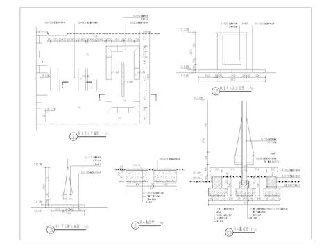  秋千平台cad大样图 