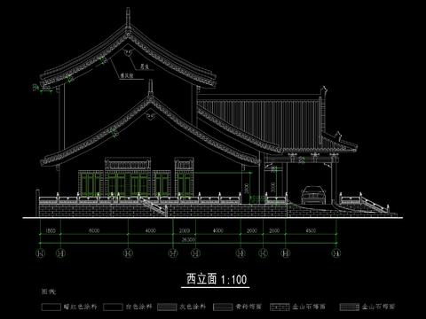  中式 古建 太湖古建CAD施工图 