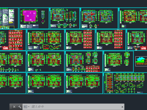  26层主宅cad平面图 