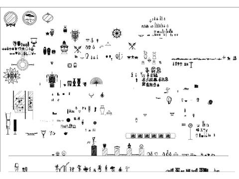  饰品cad图库 