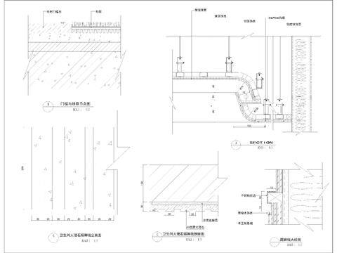  通用各种做法工艺节点大样图CAD施工图 
