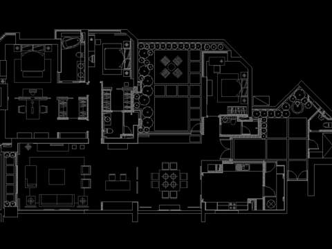  100套大师平面别墅cad案例 
