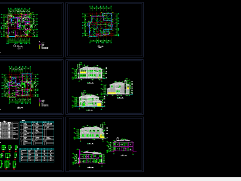  某宾馆别墅cad施工图 