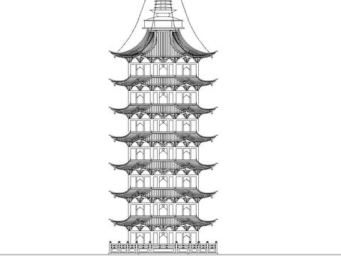  龍山寺寺廟CAD施工圖 