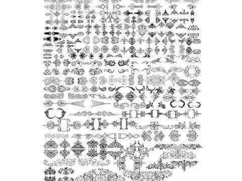  中式和欧式雕花图库 