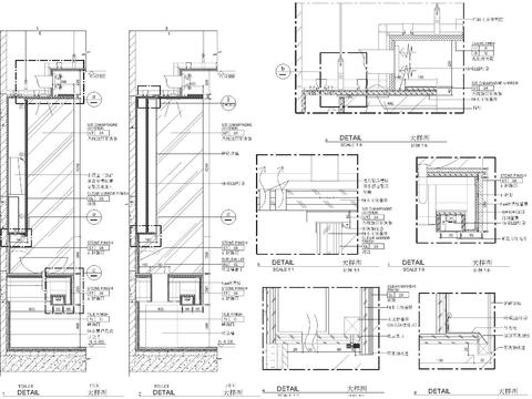  卫生间cad大样图 