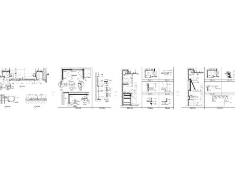  中餐包间墙身节点大样图 