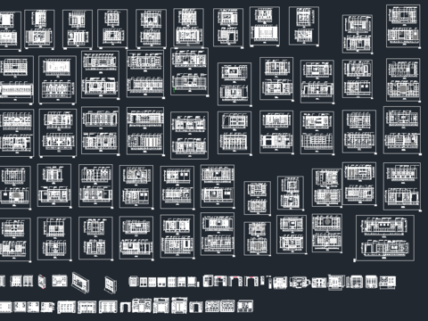  酒柜装饰柜cad图库 