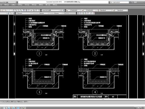  室图常用节点cad大样图 