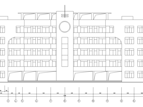  教学楼cad施工图 