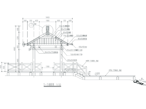  景亭详图节点大样 