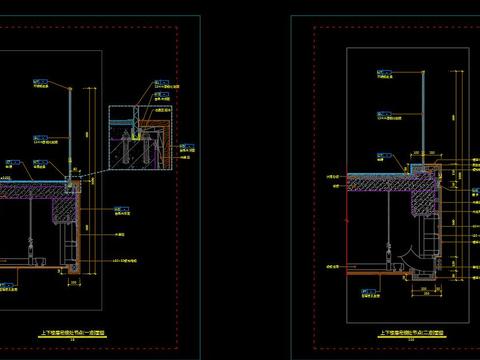  材料收口节点大样 