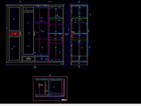  明式如意大衣柜 