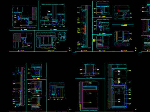  酒店客房节点大样图 