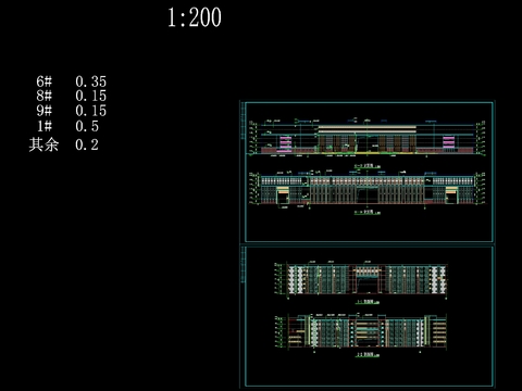  职业技术学院建筑施工图 