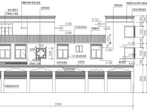  藏式建筑平面布置CAD施工图 