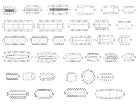  最新办公图块cad图库 
