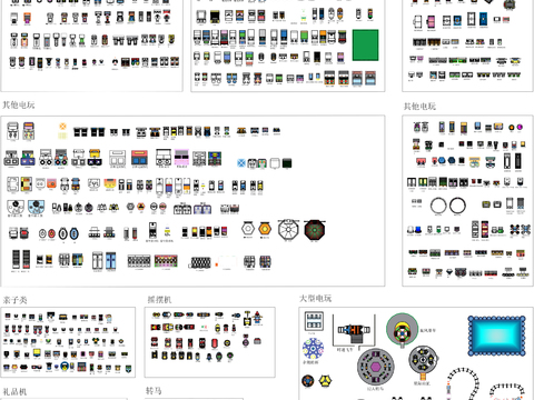  电玩IP系列cad图库 