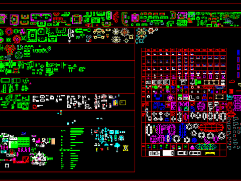  室内装修图库CAD施工图 