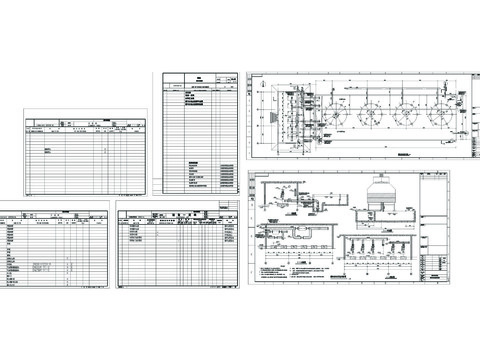  冷却循环水泵房CAD施工图 