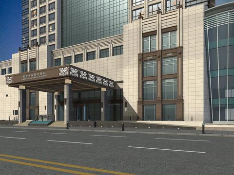  国际航空大酒店CAD施工图 
