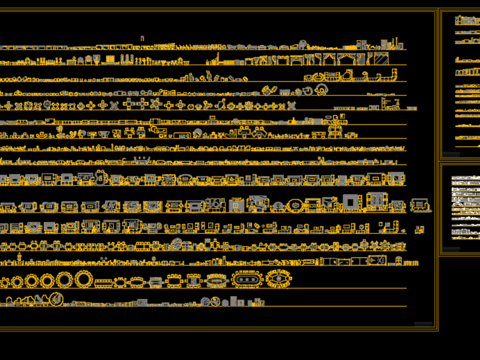  超全平面立面CAD施工图 