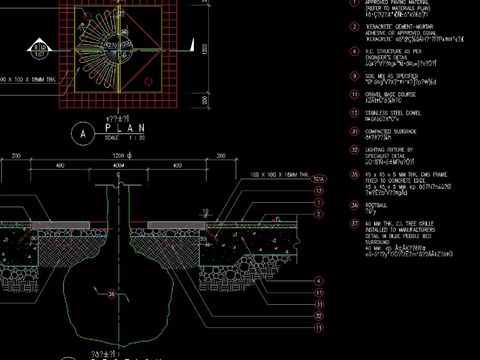  园凳树池cad图库 
