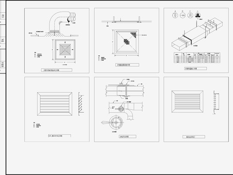  风管、水管安装节点大样 