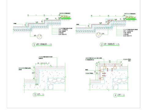  台阶做法节点大样图 