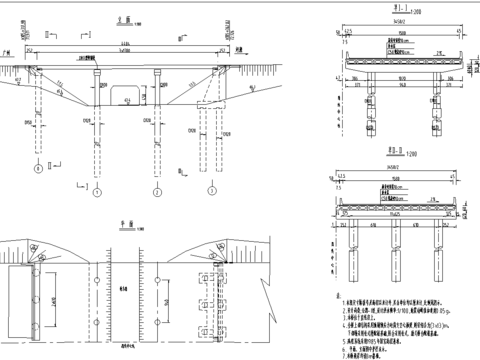  高速公路15张桥cad大样图 
