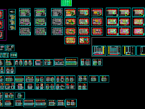  写字楼水电cad施工图 