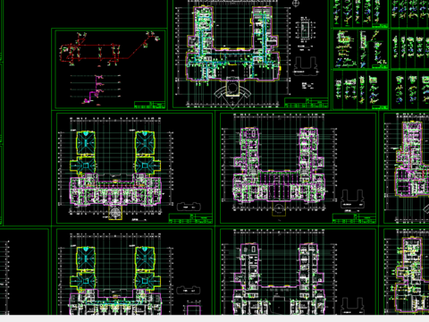  会所给排水cad图纸 
