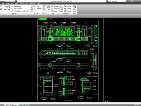  宾馆前台cad图库 