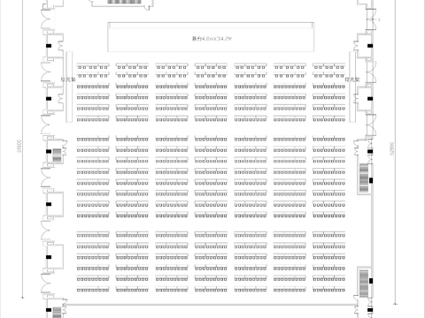  会议大厅cad平面图 