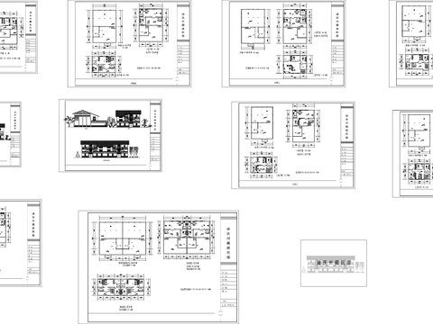  云南藏民居cad施工圖 