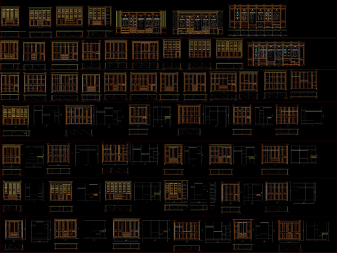  整木设计cad施工图 
