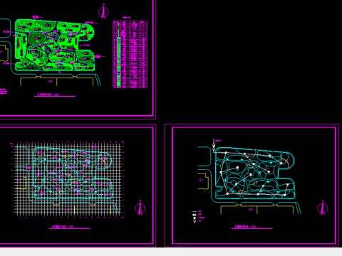  岩石园绿化cad施工图 