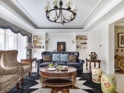  美式家居住宅cad施工图 