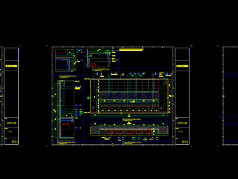  公共卫生间洗手台节点大样 