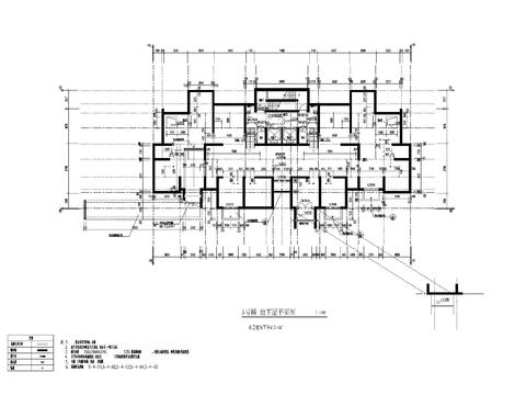  小區(qū)建筑cad施工圖 