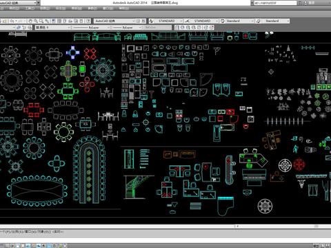  立面装修cad图库 