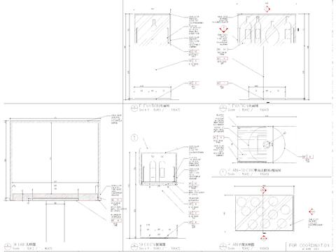  酒吧导台节点大样 
