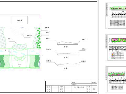  道路綠化設(shè)計(jì)CAD施工圖 