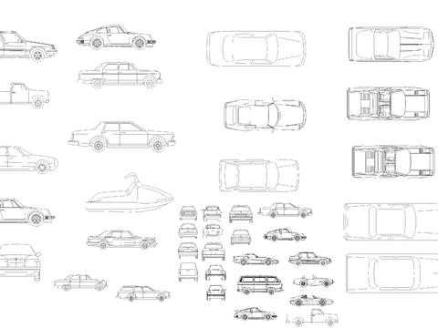  常用景观素材cad图库 