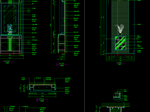  室内玄关cad图库 