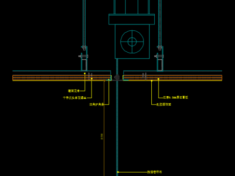  可升降挡烟垂壁节点CAD施工图 