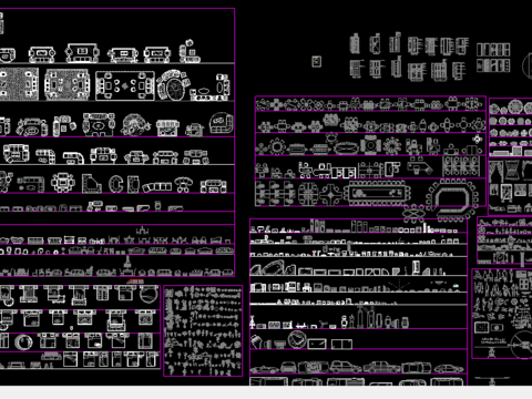  欧式平面cad图库 